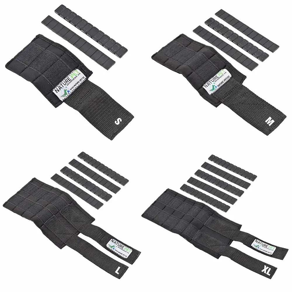 Therapiemanschette für Hunde 9 Größen der Gewichtsmanschette für Hunde