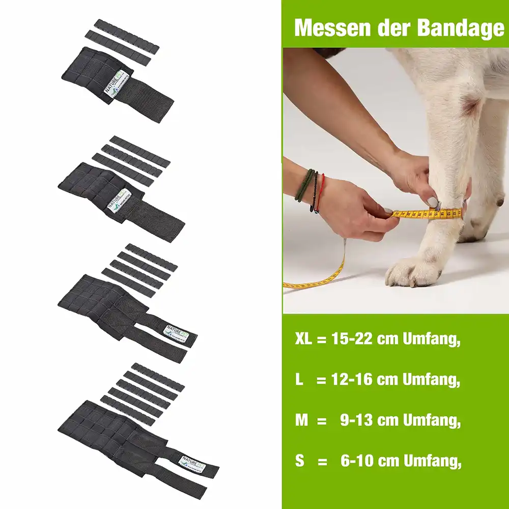 Therapiemanschette für Hunde 7 Messen der Gewichtsmanschette für Hunde