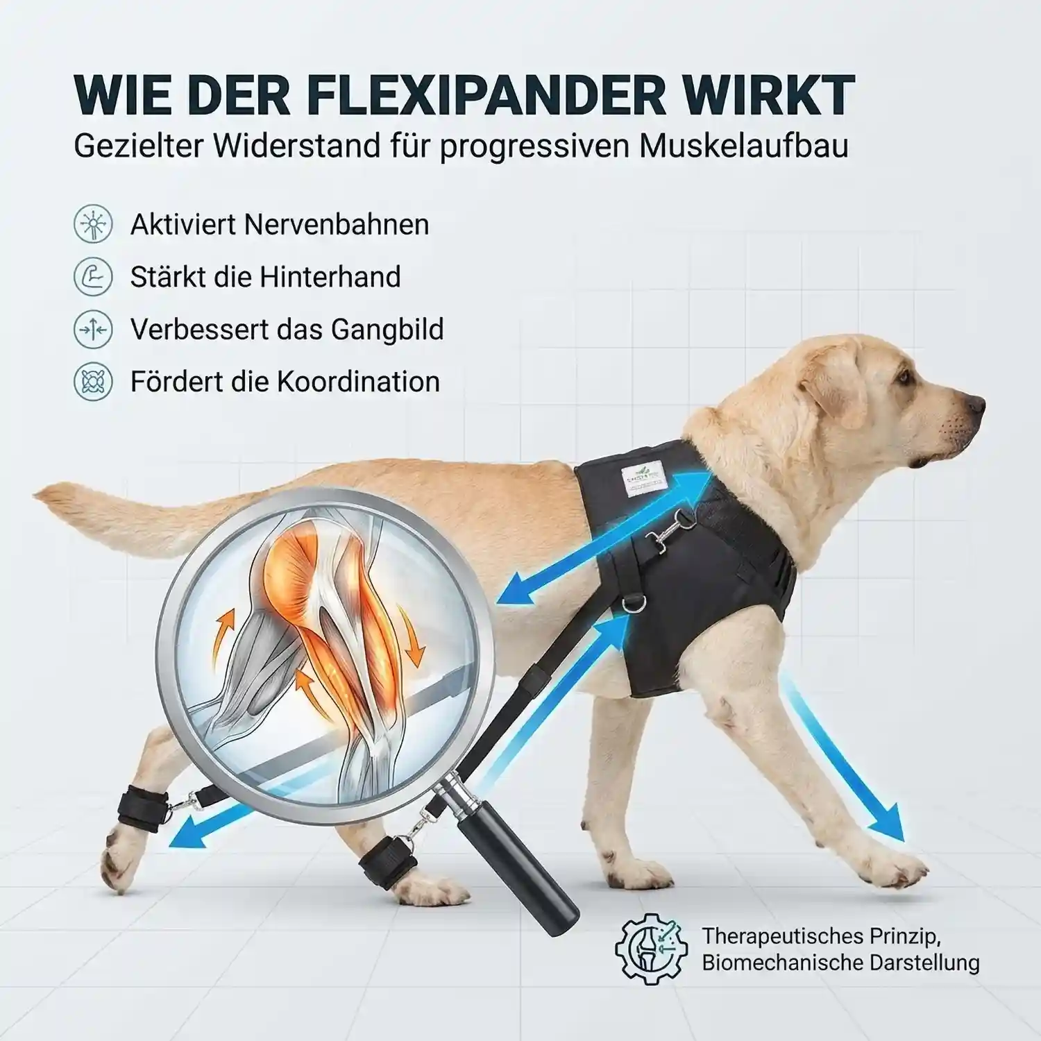 Expander Trainingsgeschirr für Hunde 5 Nature Pet Hundeexpander Trainingsgeschirr