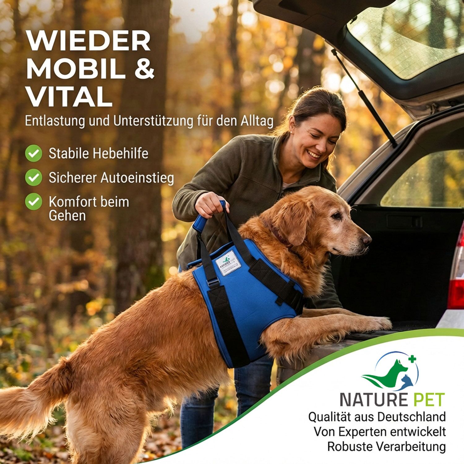 Hunde Tragehilfe vorne 11 Nature Pet Tragehilfe vorne