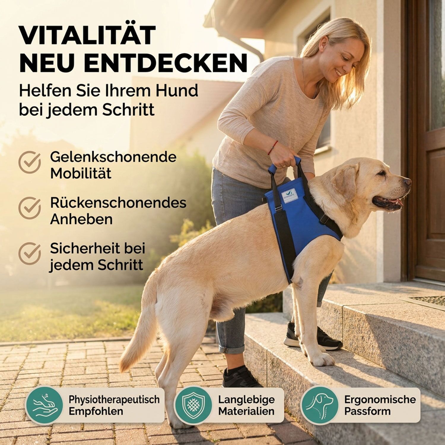 Hunde Tragehilfe vorne 3 Nature Pet Tragehilfe vorne