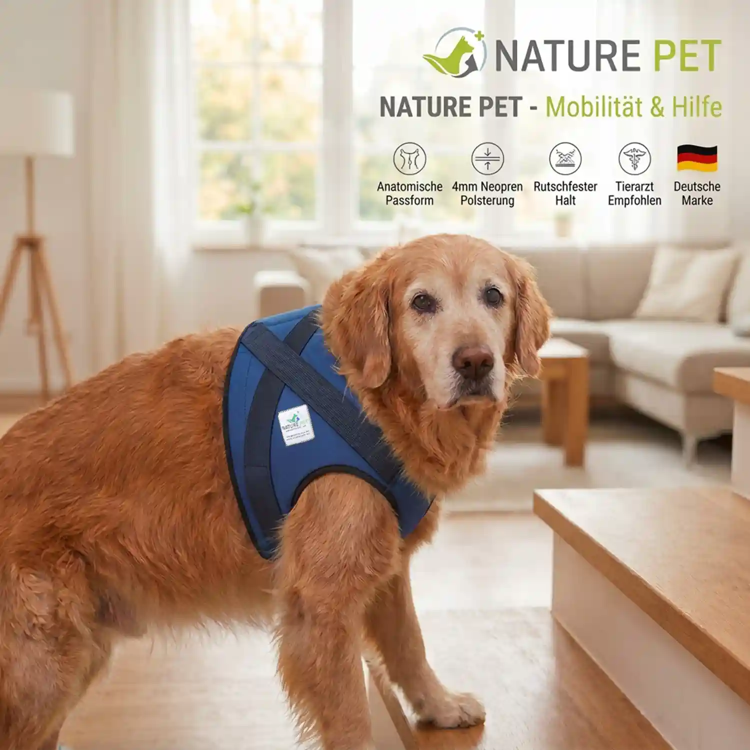 Schulter-Bandage 19 Schulterkompressions Bandage für Hunde von Nature Pet