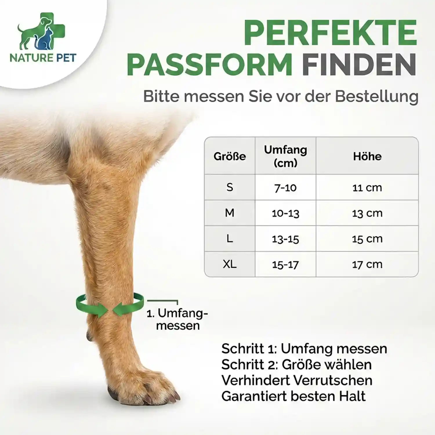 Durchtrittigkeit Bandage für Hunde 7 Turbocast Bandage für Hunde Vorderlauf