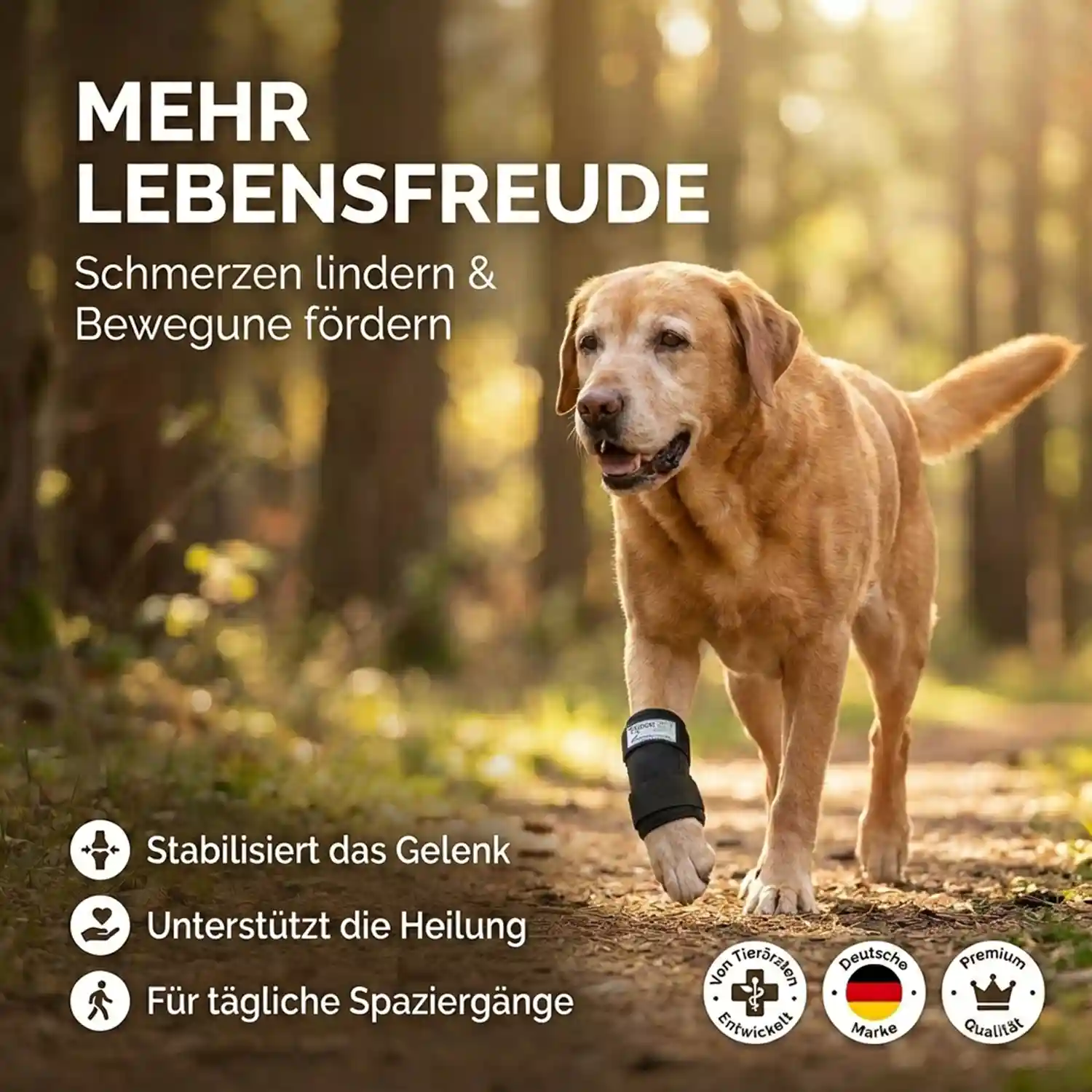 Durchtrittigkeit Bandage für Hunde 11 Turbocast Bandage für Hunde Vorderlauf
