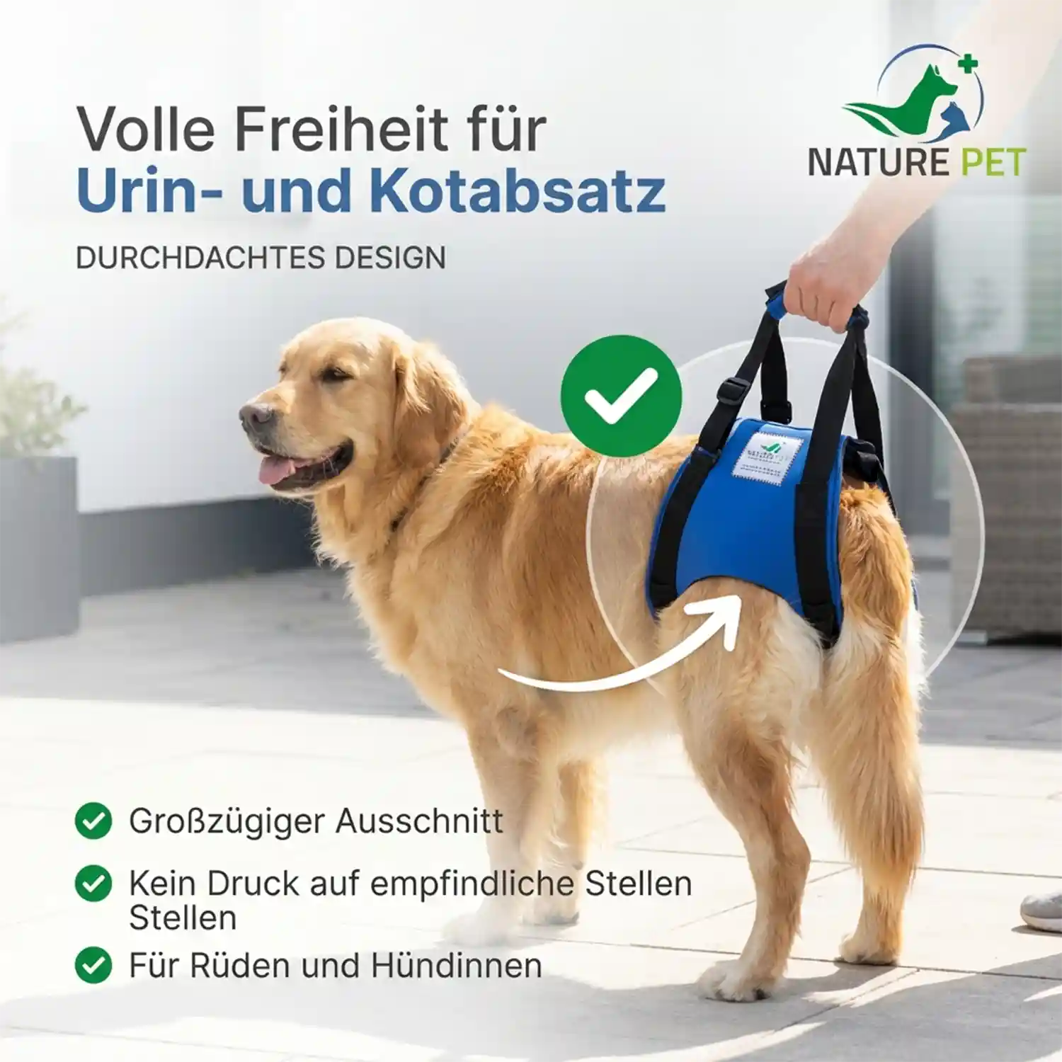 Hunde Tragehilfe hinten 15 Nature Pet Tragehilfe hinten für Hunde