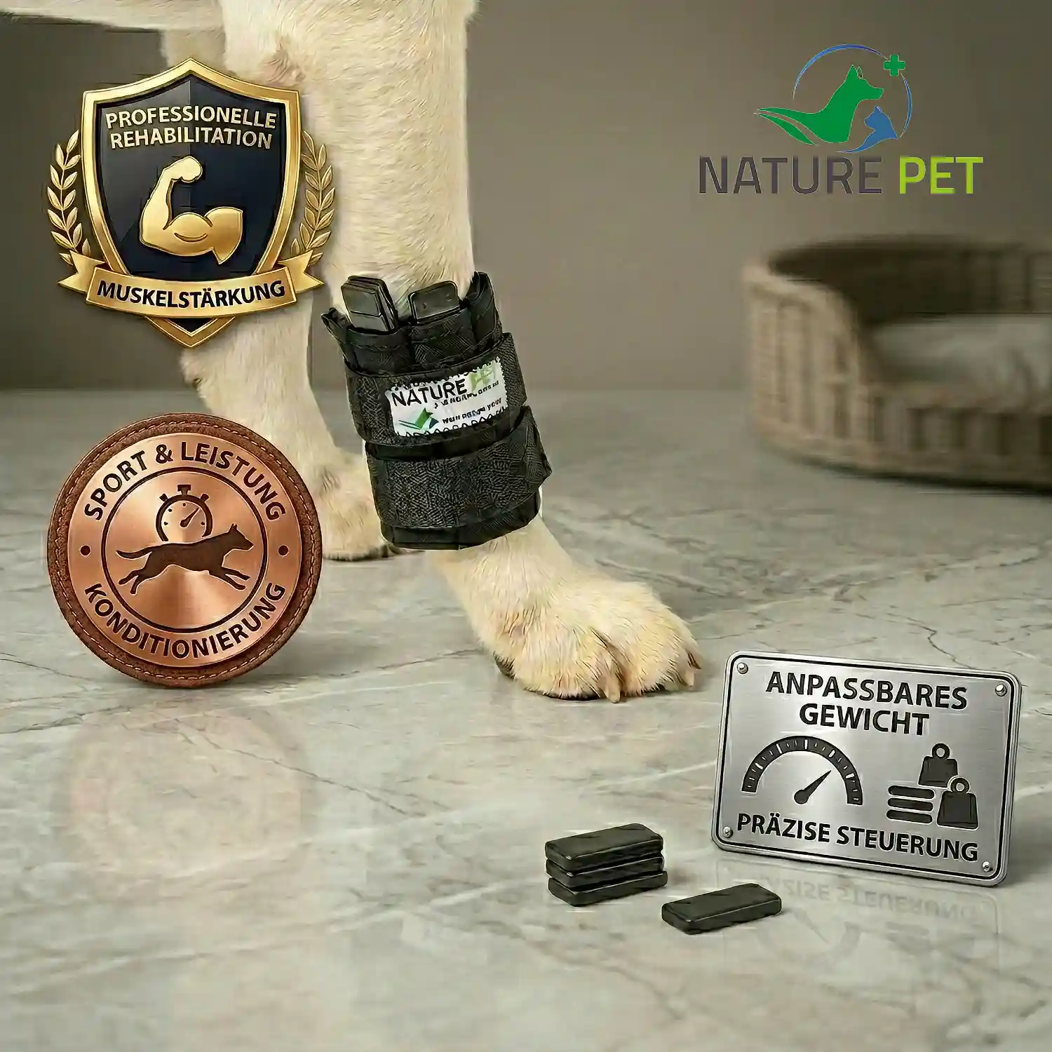 Therapiemanschette für Hunde 25 Gewichtsmanschette Hund