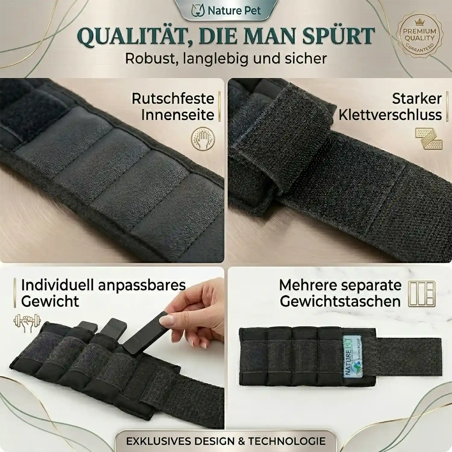 Therapiemanschette für Hunde 13 Gewichtsmanschette Hund