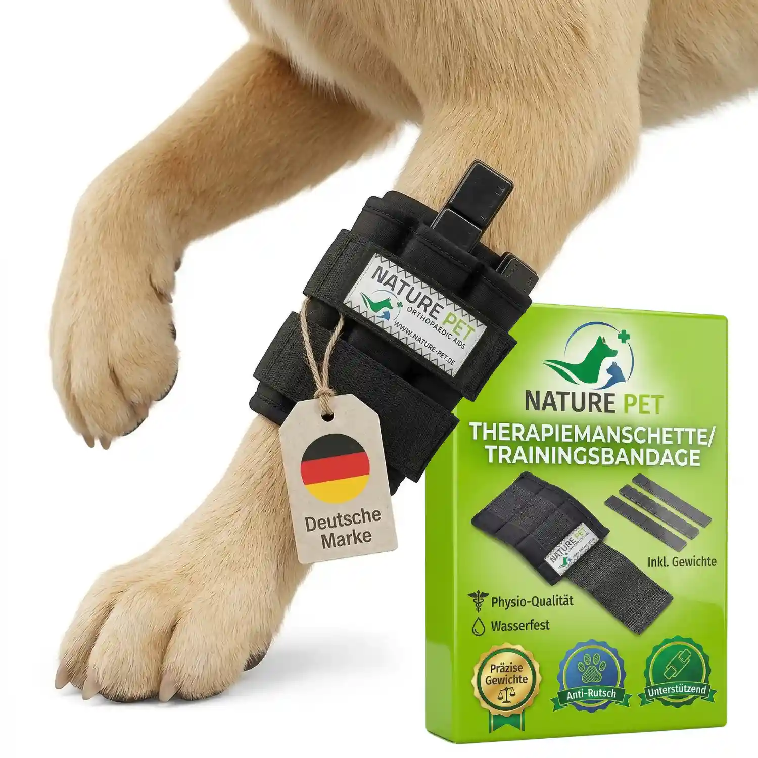 Therapiemanschette für Hunde 3 Gewichtsmanschette Hund