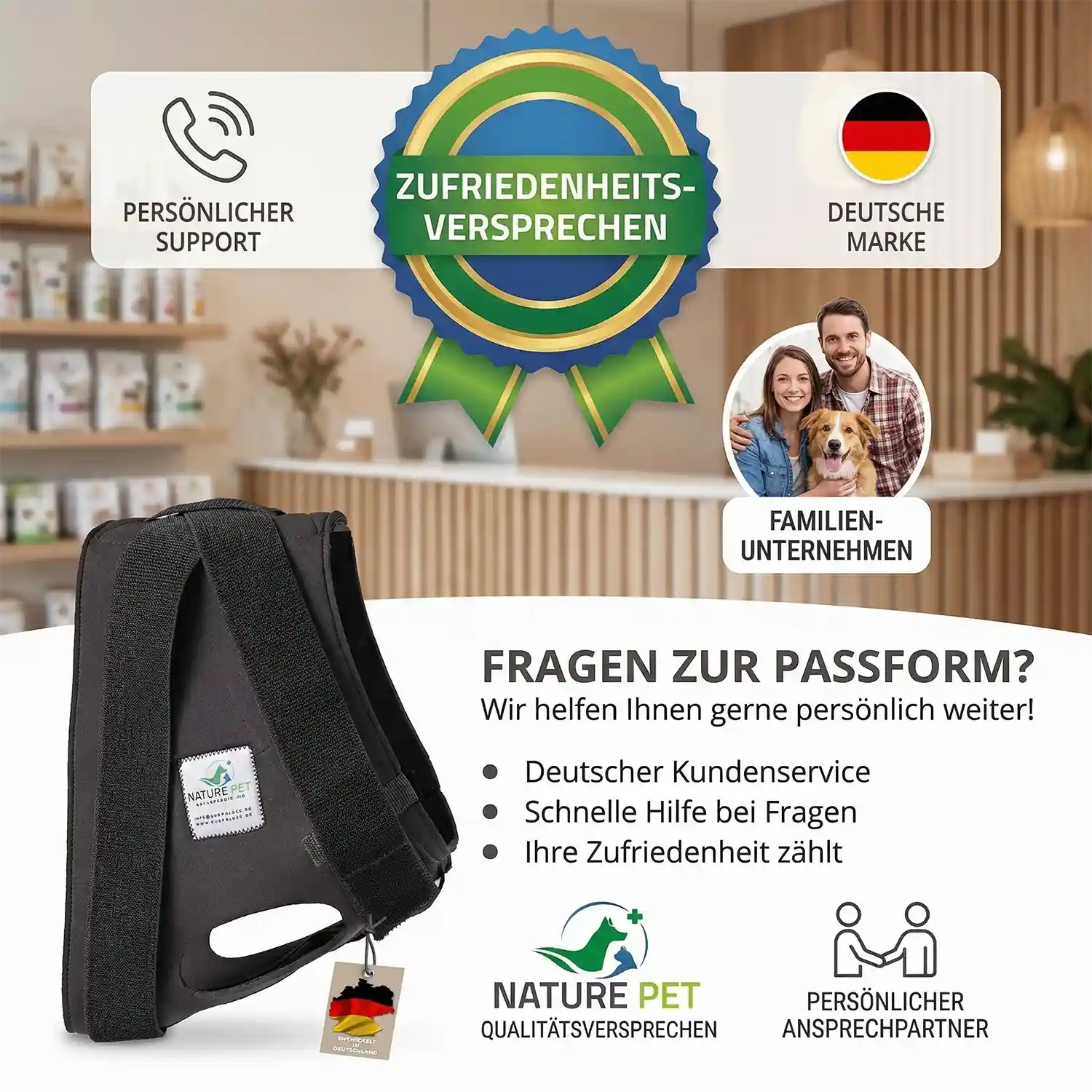 Schulter-Bandage 13 Schulterkompressions Bandage für Hunde von Nature Pet
