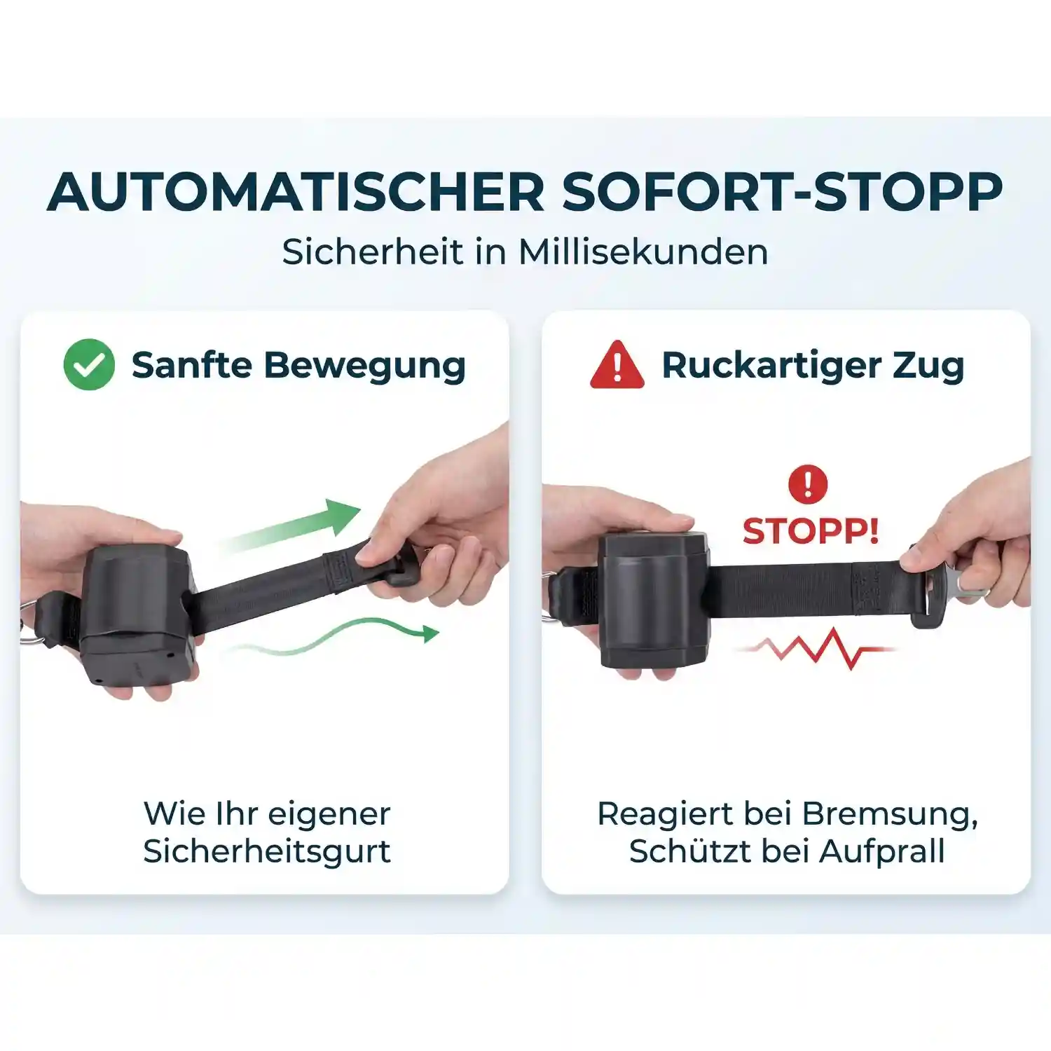 Rollup Hundesicherheitsgurt für Hunde 9 Hunde-Rollengurt Nature Pet