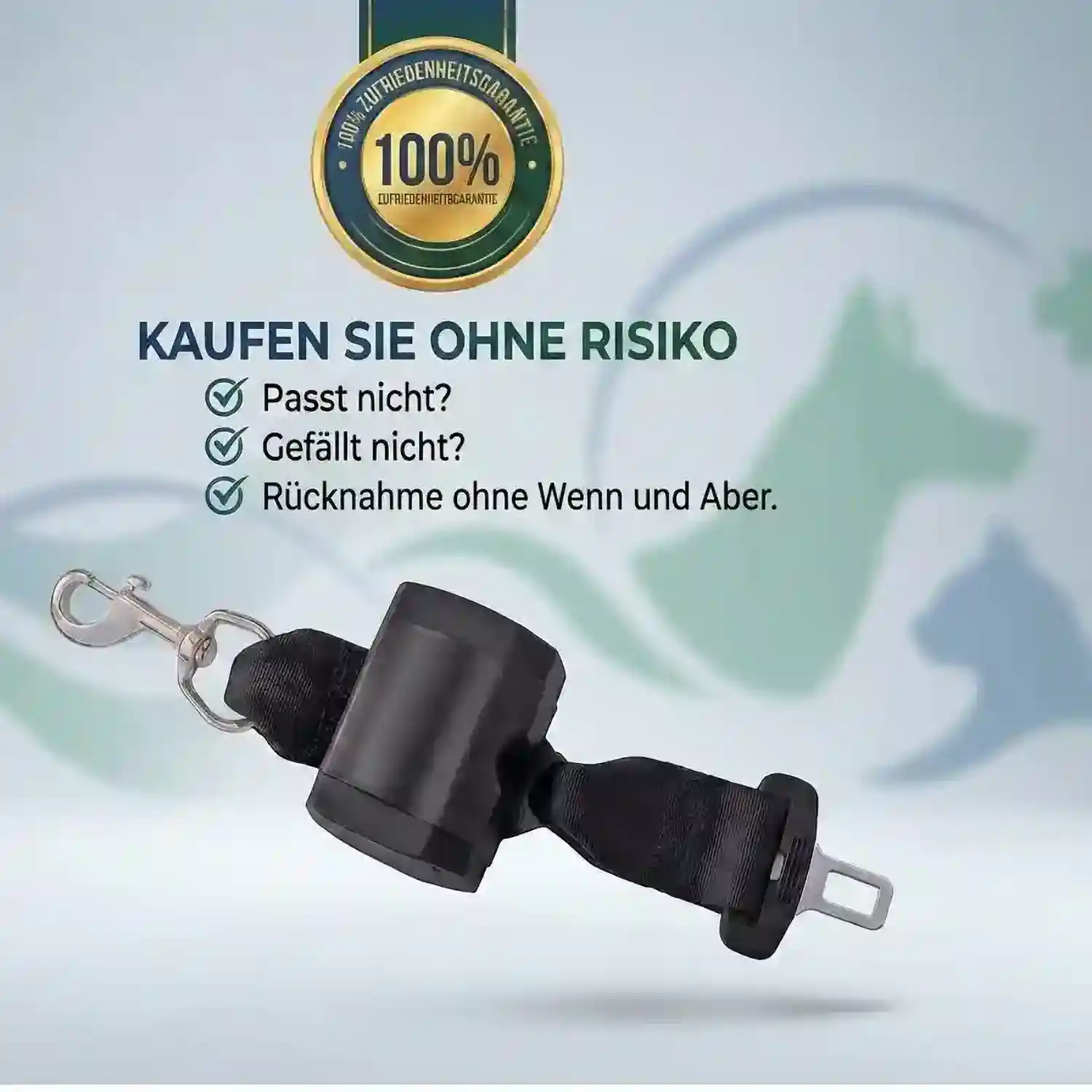 Rollup Hundesicherheitsgurt für Hunde 13 Hunde-Rollengurt Nature Pet