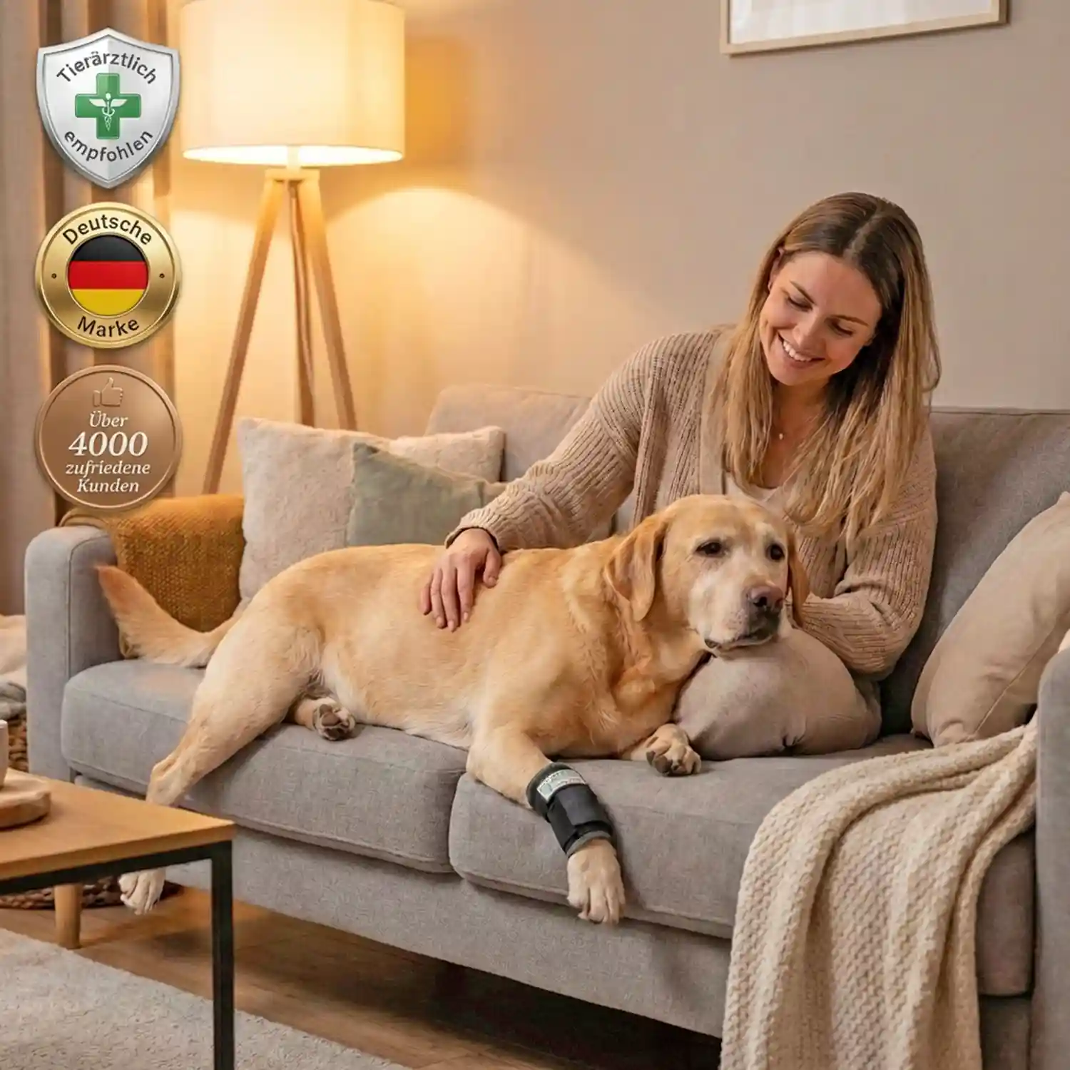 Nature Pet Premium Handgelenks Bandage 3 Premium Bandage Vorderlauf Hund
