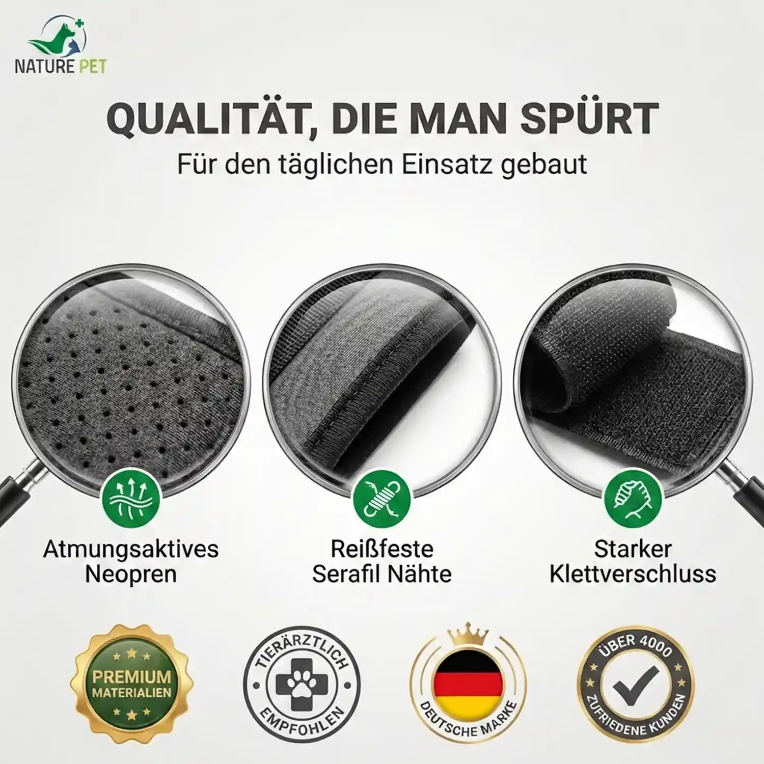 Nature Pet Premium Handgelenks Bandage 5 Premium Bandage Vorderlauf Hund