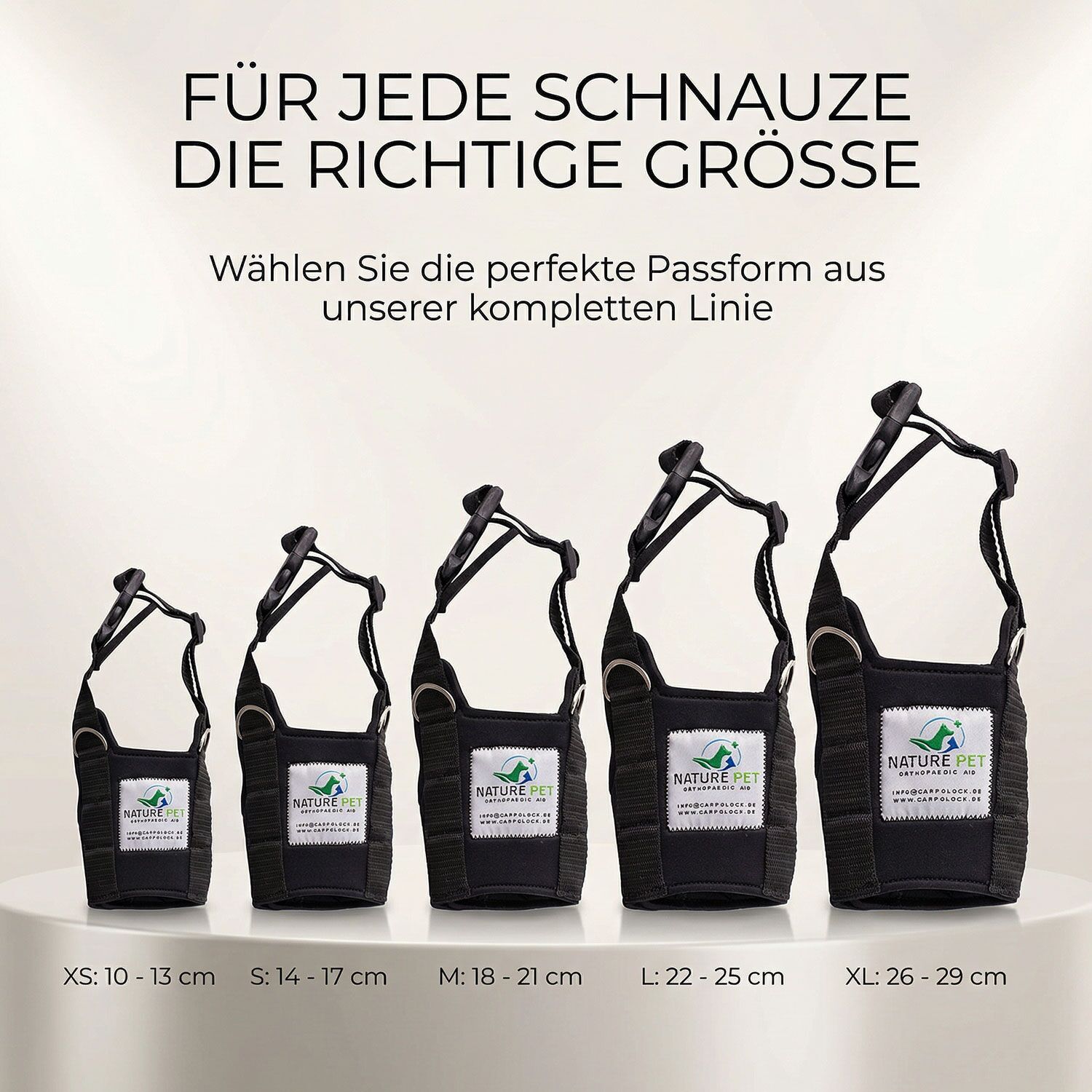 Softmaulkorb 17 Softmaulkorb-Größen