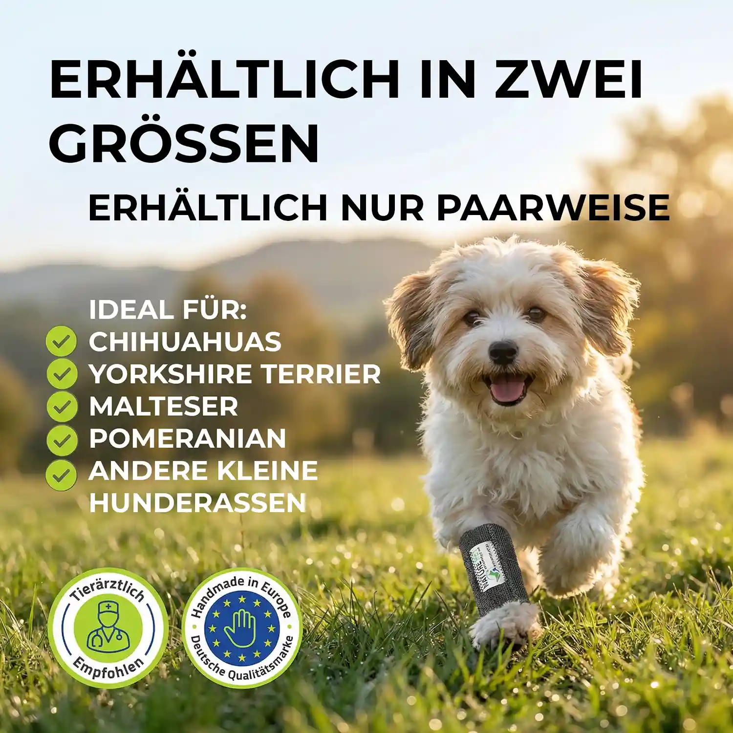 Elastische Handgelenkbandage für kleine Hunde 11 Hundebandage für Kleine Hunde