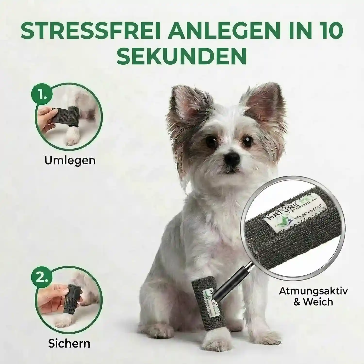 Elastische Handgelenkbandage für kleine Hunde 15 Hundebandage für Kleine Hunde