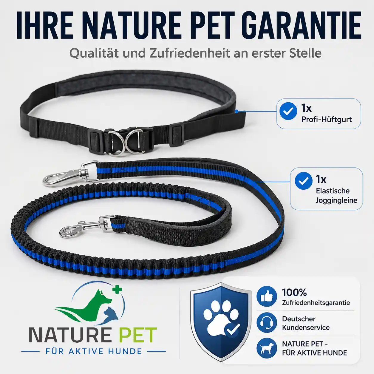 Flexible Joggingleine für Hunde 15 Hunde Freihand Joggingleine