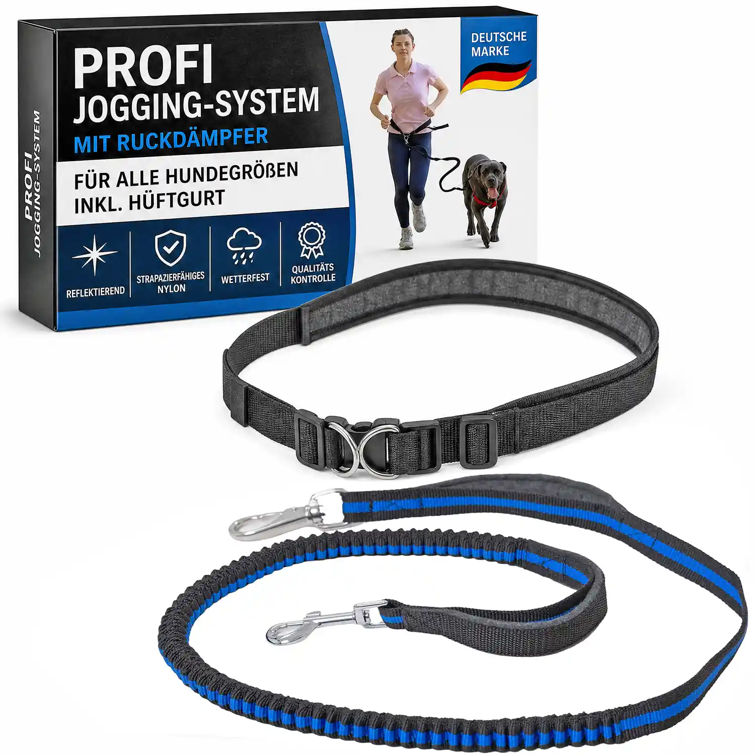 Flexible Joggingleine für Hunde 3 Hunde Freihand Joggingleine