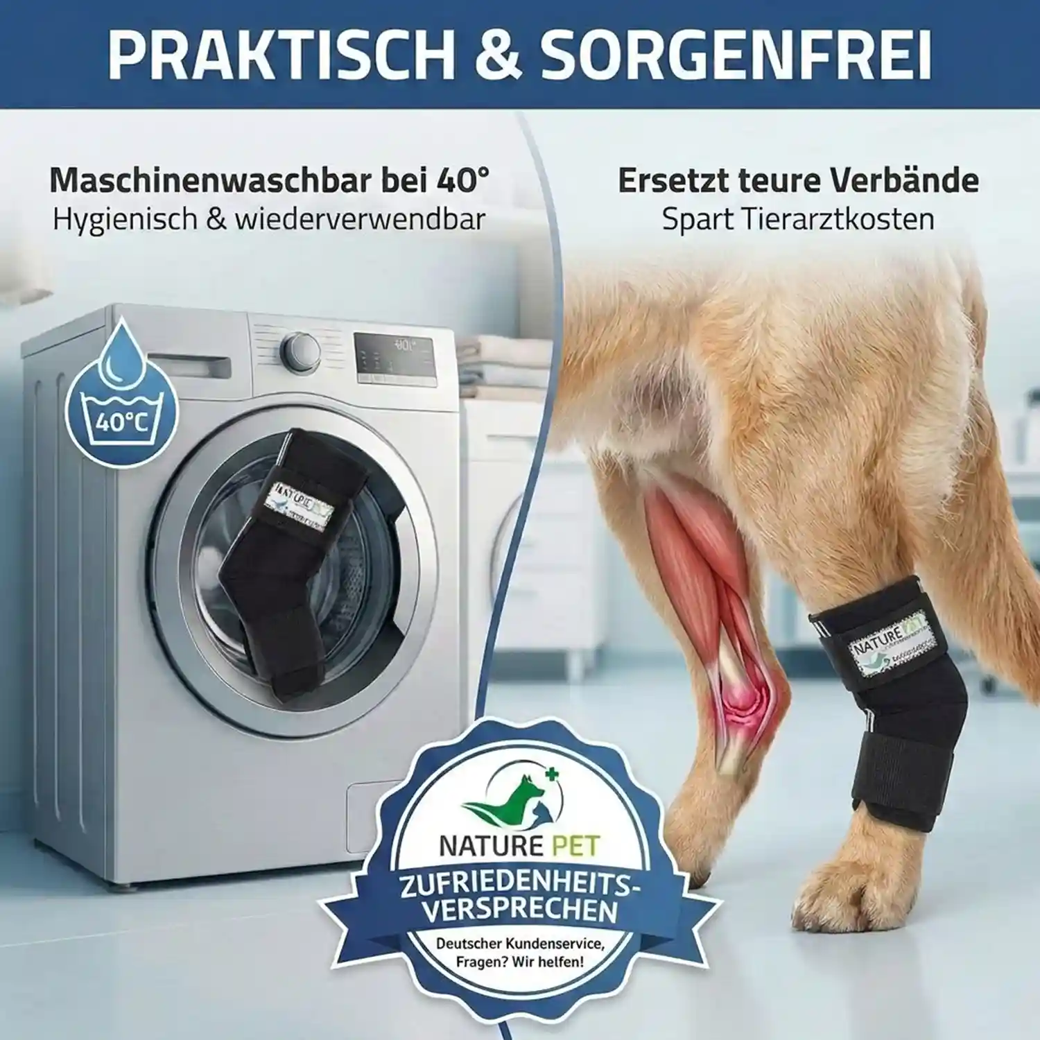Sprunggelenk Stabilisierungs Bandage für Hunde 13 Sprunggelenk Stabilisierungsbandage für Hunde von Nature Pet