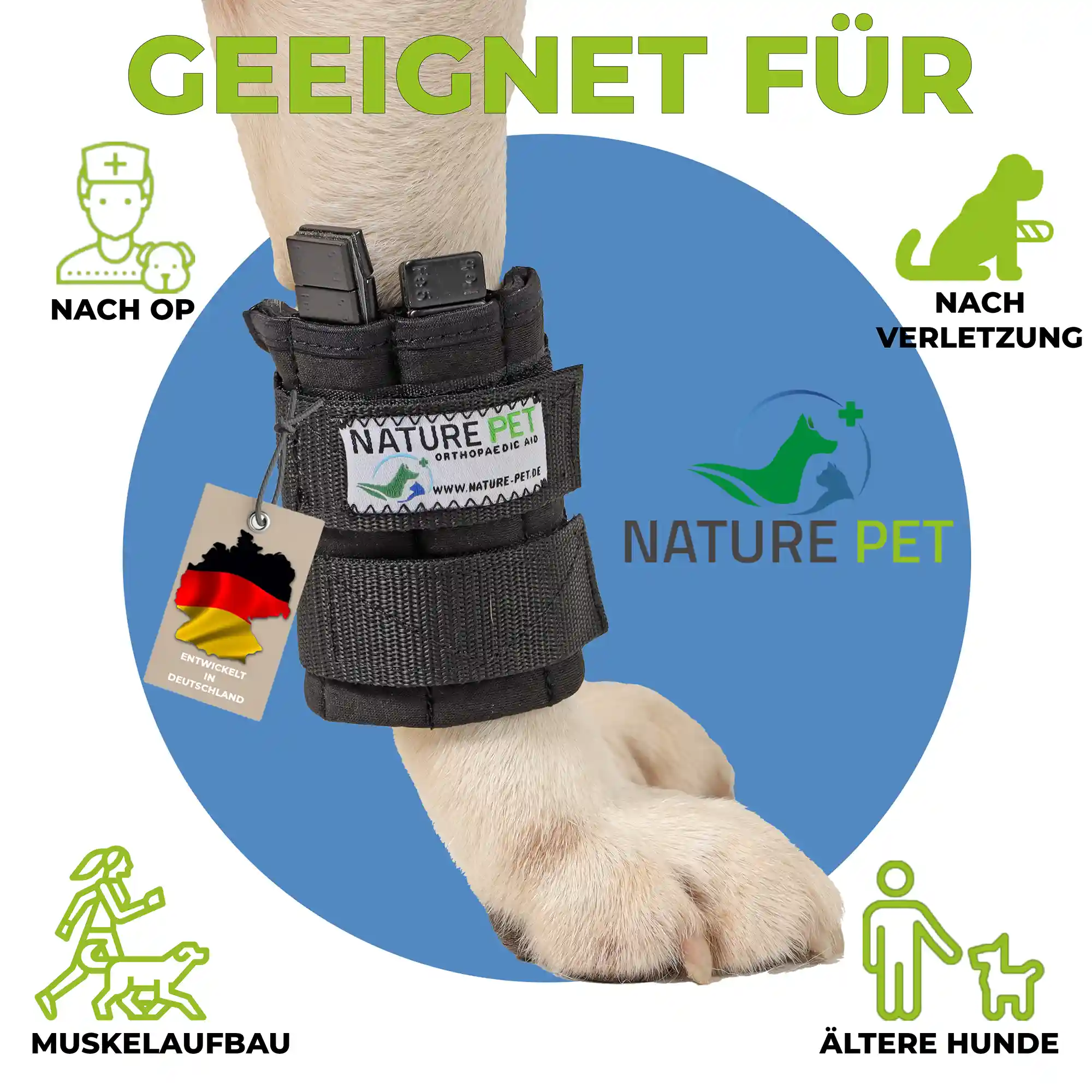 Therapiemanschette für Hunde 1 Gewichtsmanschette für Hunde