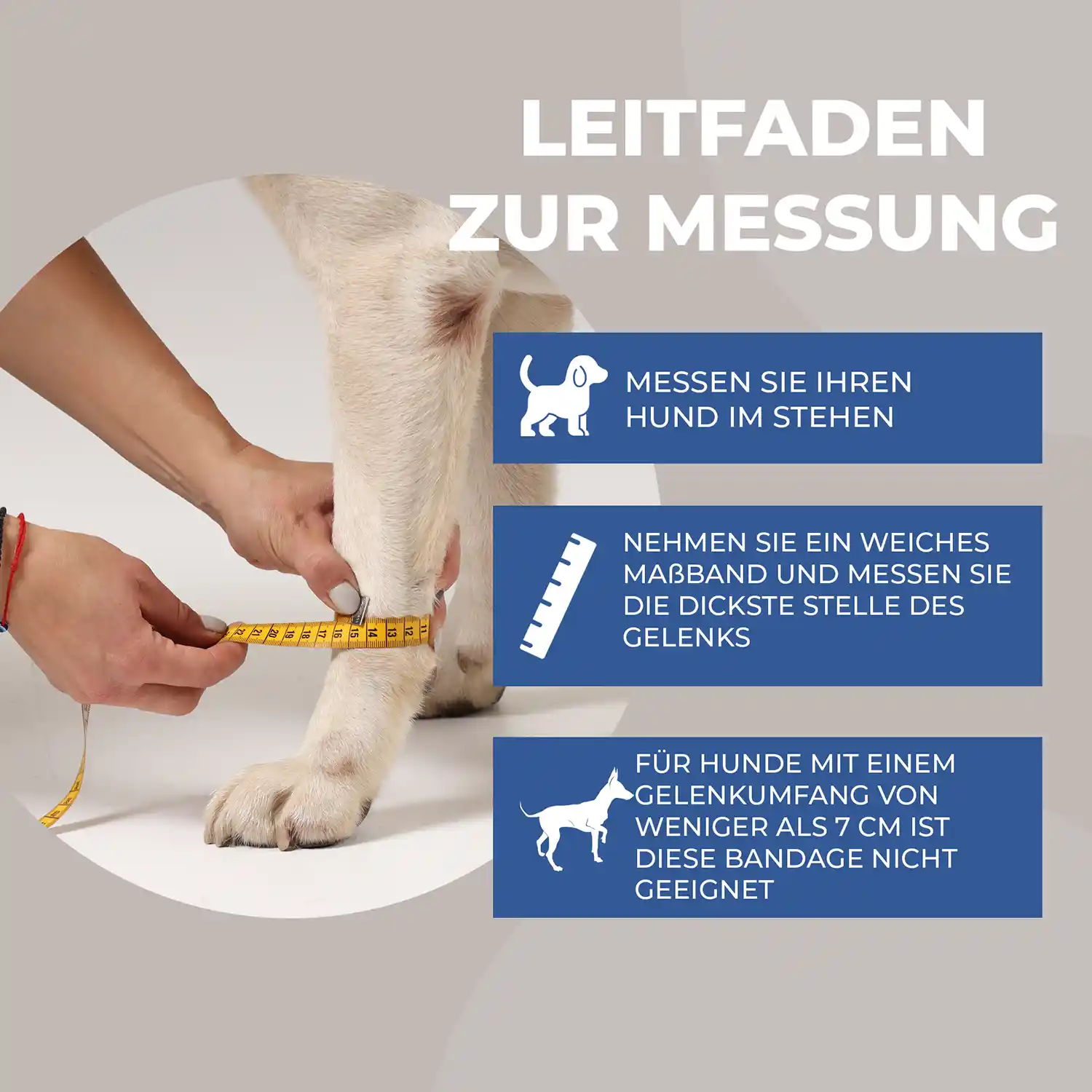 Durchtrittigkeit Bandage für Hunde 5 Nature Pet Premium Bandage Messen