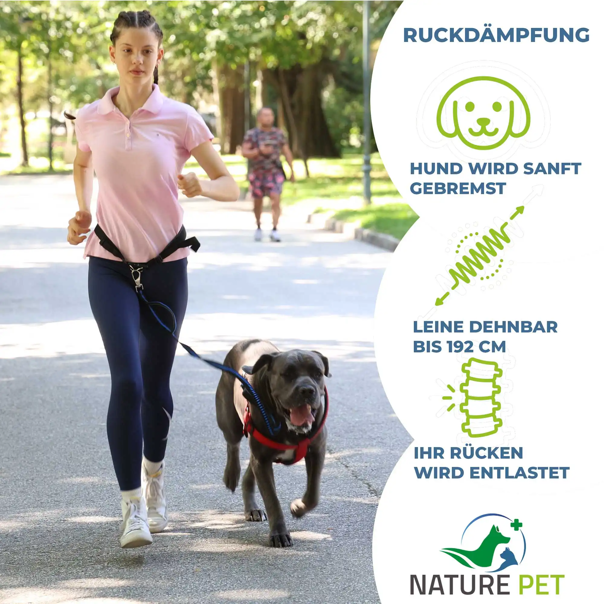 Flexible Joggingleine für Hunde 3 Hunde Joggingleine
